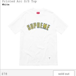 Supreme Printed Arc S/S Tee